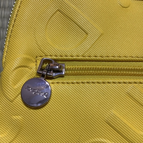 Desigual Women\'s Yellow Backpack LOGO IN RELIEF Missing Keyring main image 9